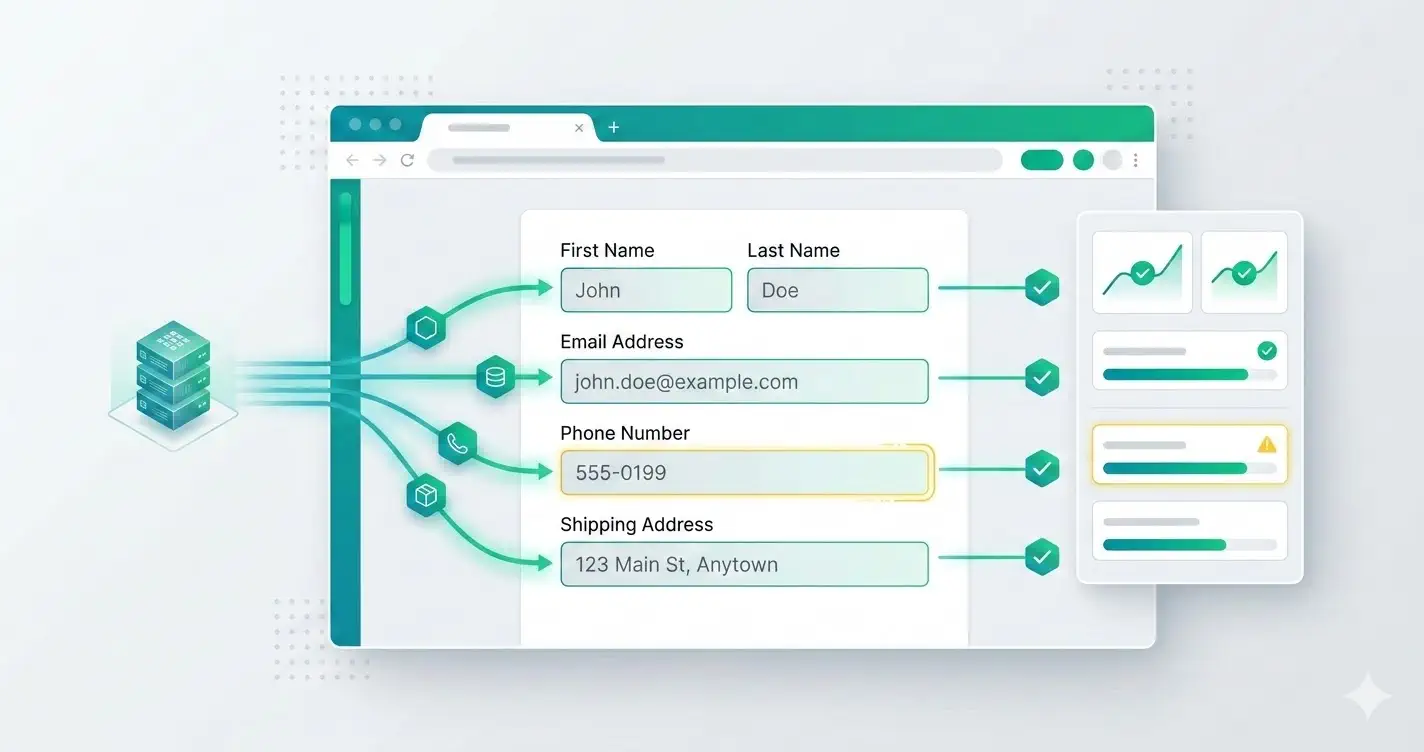 Fake data generator Chrome extension for form testing: focus on realistic personas cover image